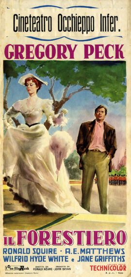 MAN WITH A MILLION [IL FORESTIERO] (1954) Italian locandina poster by Olivetti