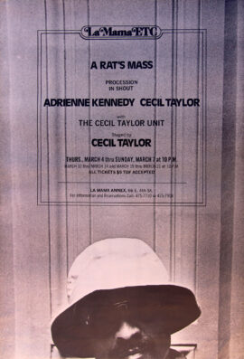 A RAT'S MASS: PROCESSION IN SHOUT (1976) Theatre poster