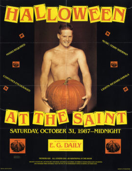 HALLOWEEN AT THE SAINT (Oct 31, 1987) Event poster | Designed by Jim Weidinger