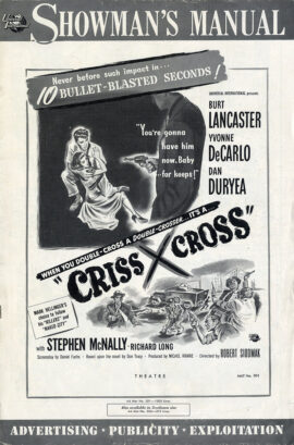 CRISS CROSS (1948) Pressbook