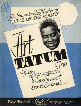 ART TATUM TRIO (ca. early-1950s) Flyer