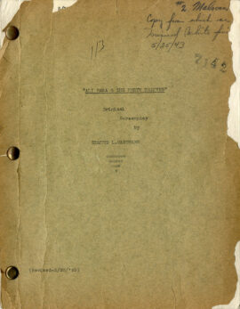 ALI BABA AND THE FORTY THIEVES (May 20, 1943) Revised Screenplay by Edmund L. Hartmann