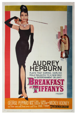 BREAKFAST AT TIFFANY'S (1961) One sheet poster by Robert McGinnis