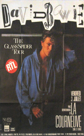 DAVID BOWIE - THE GLASS SPIDER TOUR (1987) French concert poster