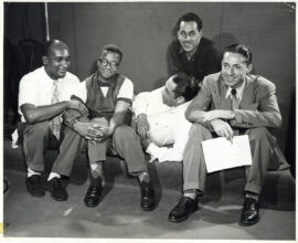 OSCAR PETTIFORD, BILLY STRAYHORN, DUKE ELLINGTON and LLOYD TROTMAN (1952) Photo