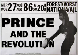 PRINCE AND THE REVOLUTION (1986) Belgian concert poster