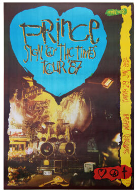 PRINCE - SIGN O' THE TIMES TOUR '87 (1987) Belgian printer's proof concert poster