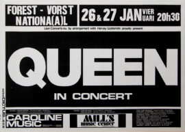 QUEEN IN CONCERT (1979) Belgian concert poster