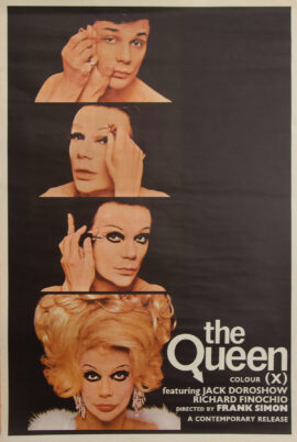 (LGBTQ cinema) THE QUEEN (1968) UK double crown poster