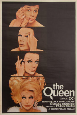 (LGBTQ cinema) THE QUEEN (1968) UK double crown poster