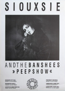 SIOUXSIE AND THE BANSHEES "PEEPSHOW" (1988) UK concert tour poster