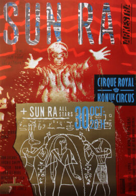 SUN RA ARKESTRA (1983) Belgian concert poster