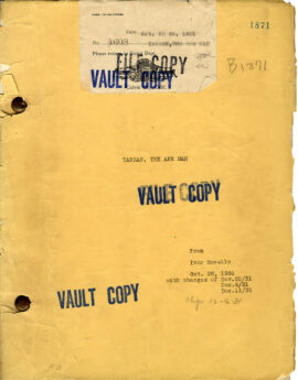 TARZAN, THE APE MAN (1931) Film script by Cyril Hume, Ivor Novello