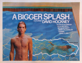 BIGGER SPLASH, A (1974) UK quad poster