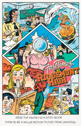 FAST TIMES AT RIDGEMONT HIGH [1981] Bookstore poster ft. art by Rod Dyer