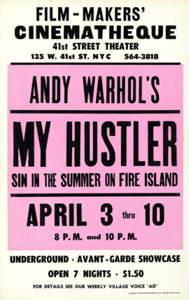 MY HUSTLER (1966) Window card poster