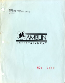 HOOK (Feb 7, 1991) 3rd Draft Technical script, 1st Rev. by Jim V. Hart, Malia Scotch Marmo
