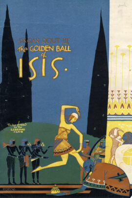 PAGAN ROUT III - THE GOLDEN BALL OF ISIS (1917) Lithograph poster