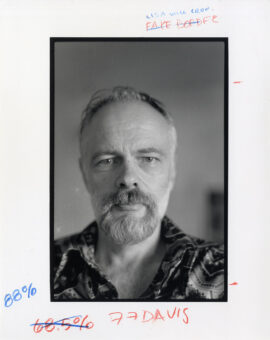 PHILIP K. DICK (ca. 1975) Portrait by Frank Ronan