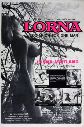 Russ Meyer (director) LORNA (1964) One sheet poster