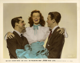 PHILADELPHIA STORY, THE (1940) Color-tinted promotional 3-shot photo