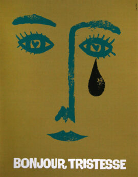 Saul Bass (illustrator) BONJOUR TRISTESSE (ca. 1985) Silkscreen poster