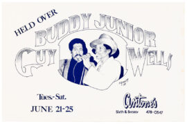 BUDDY GUY [and] JUNIOR WELLS at ANTONE'S (1977) Nightclub event poster