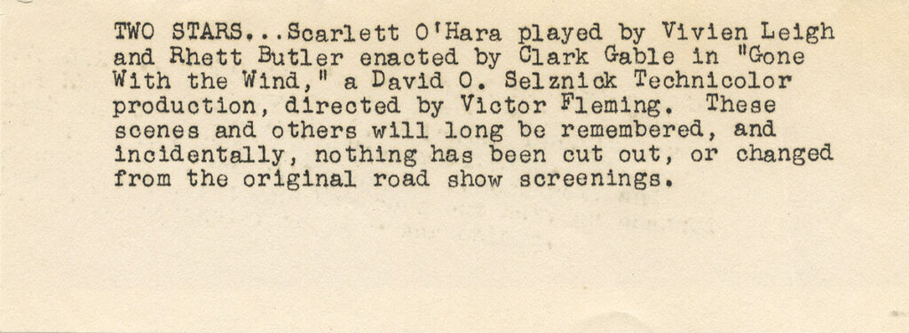 GONE WITH THE WIND | PARIS BONNET SCENE (1939) Photo