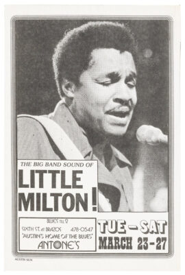 THE BIG BAND SOUND OF LITTLE MILTON! at ANTONE'S (1976) Concert poster