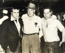 MARLON BRANDO, JOHN STEINBECK & ELIA KAZAN (1954) Photo