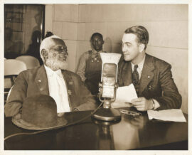 JAMES BASKETT APPEARS ON WDOD IN CHATTANOOGA (1947) Photo by John Goforth