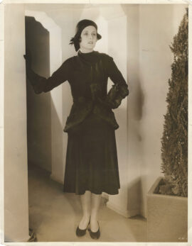 MARY ASTOR WEARS HARRY COLLINS DESIGN FASHION 44 (1931) Oversized photo