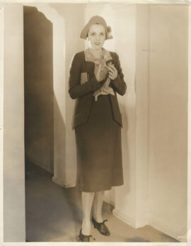 MARY ASTOR WEARS HARRY COLLINS DESIGN FASHION 45 (1931) Oversized photo
