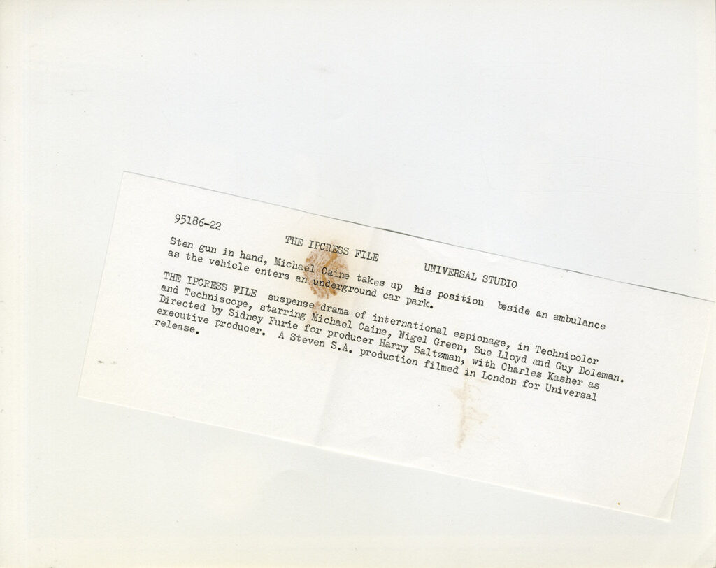 THE IPCRESS FILE (1965) Set of 11 photos