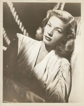 LAUREN BACALL (1945) Glamour portrait