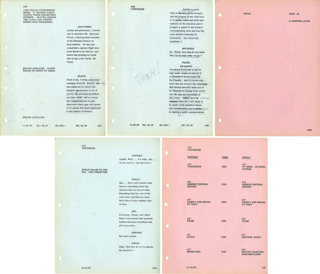 2001: A SPACE ODYSSEY (1965) Screenplay by Stanley Kubrick, Arthur C. Clarke - Image 4