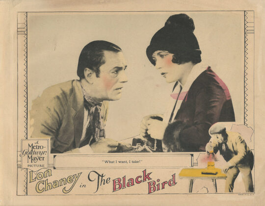 BLACKBIRD, THE (1926) Lobby card ft. Lon Chaney