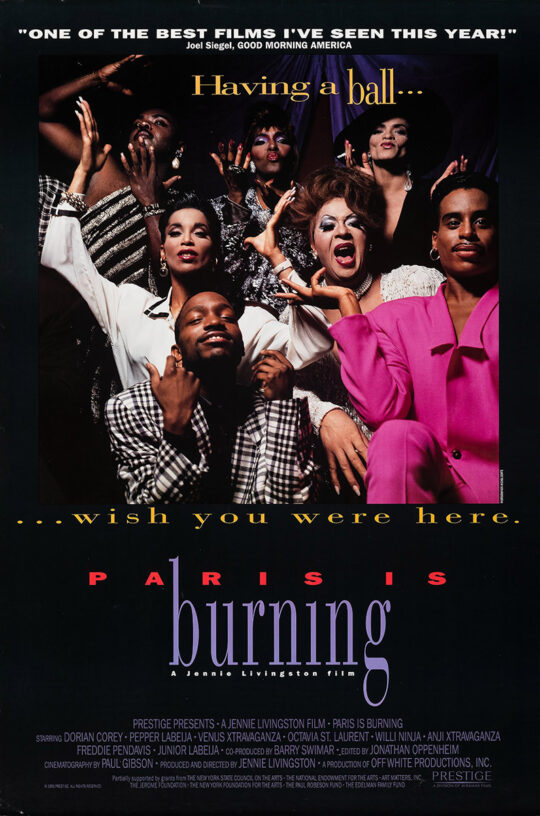 PARIS IS BURNING (1991) One sheet poster
