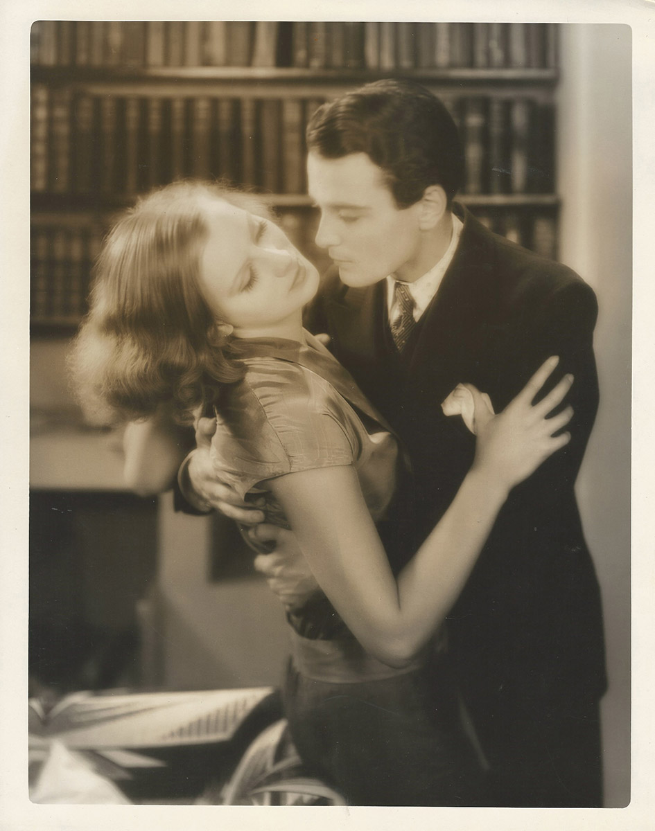 GRETA GARBO, LEW AYRES | THE KISS (1929) Oversized photo of torrid pre-Code moment