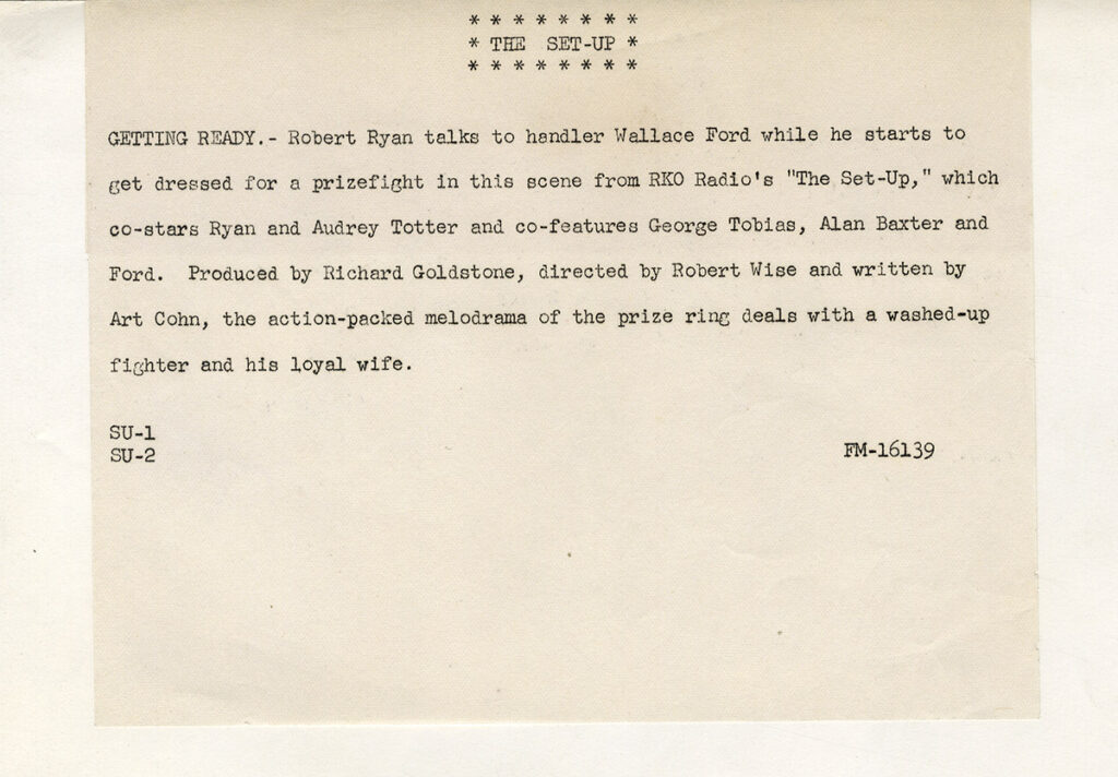 SET-UP, THE (1949) Set of 13 photos - Image 4