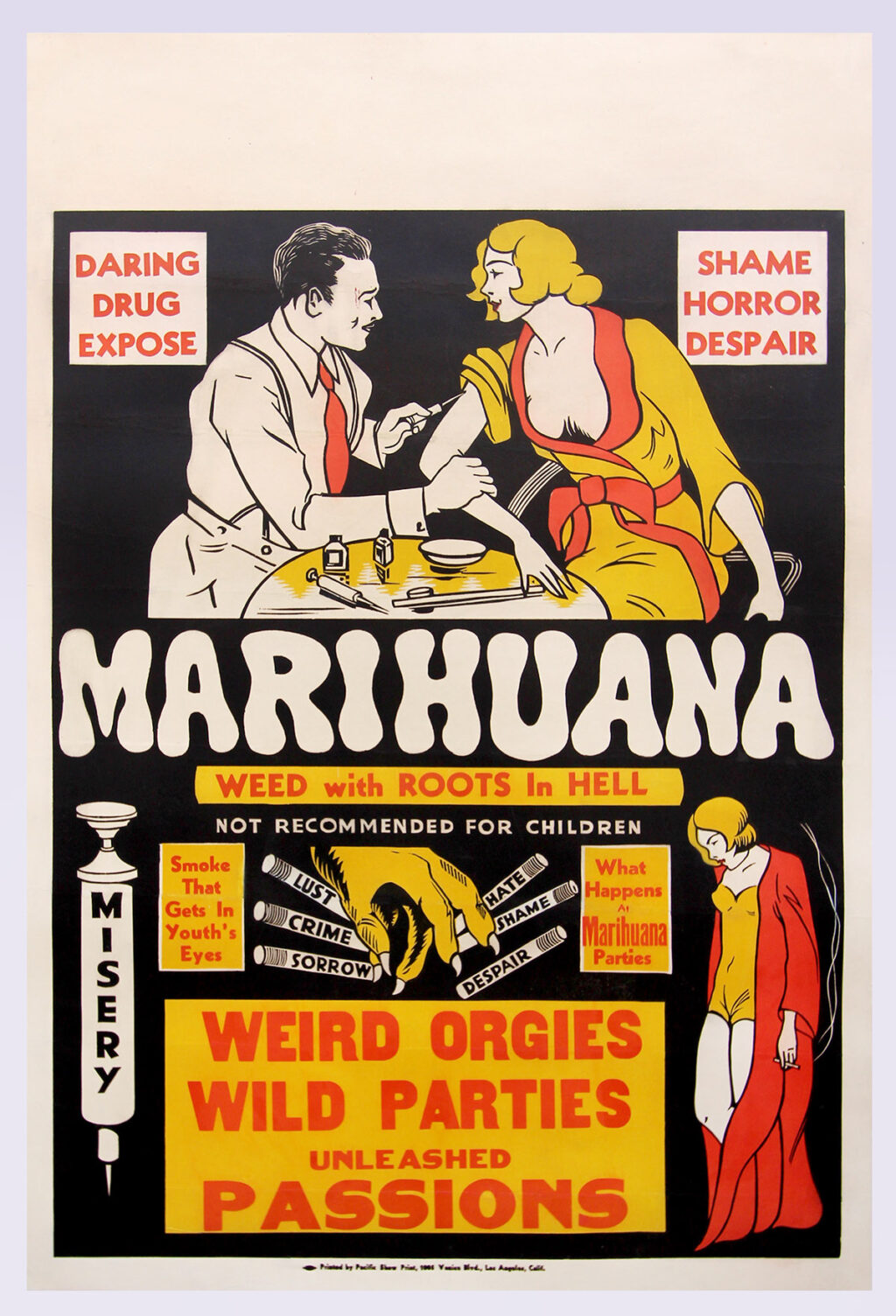 MARIHUANA [1935] One sheet poster