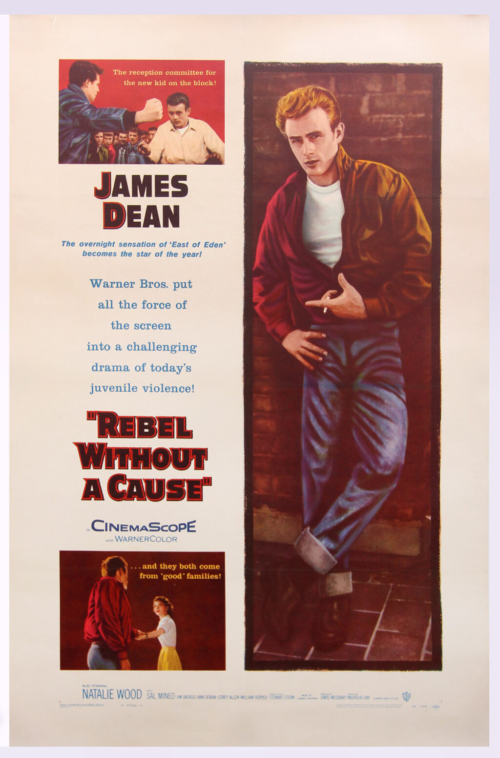 REBEL WITHOUT A CAUSE (1955) One sheet poster