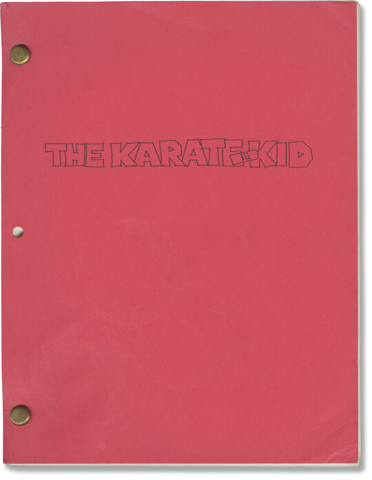 KARATE KID, THE (Oct 15, 1983) Final Draft screenplay by Robert Mark Kamen