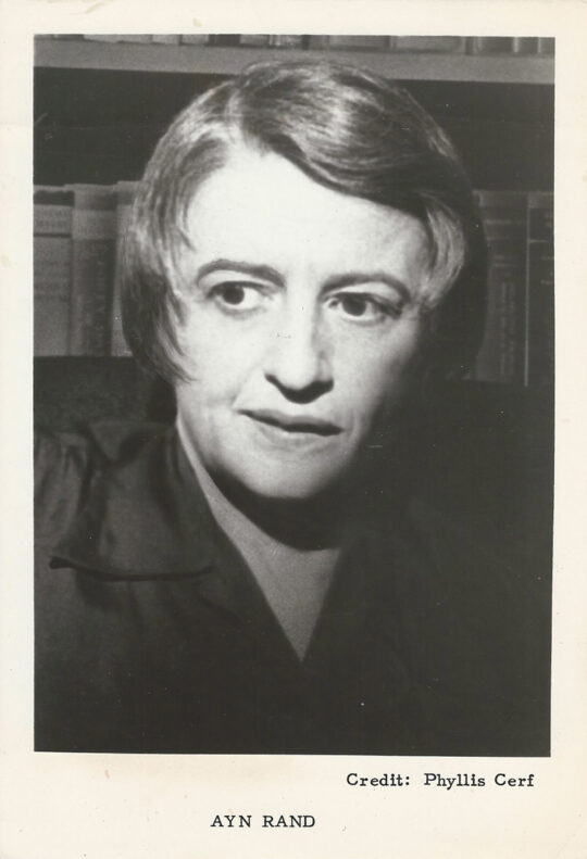 AYN RAND (1957) Portrait by Phyllis Cerf