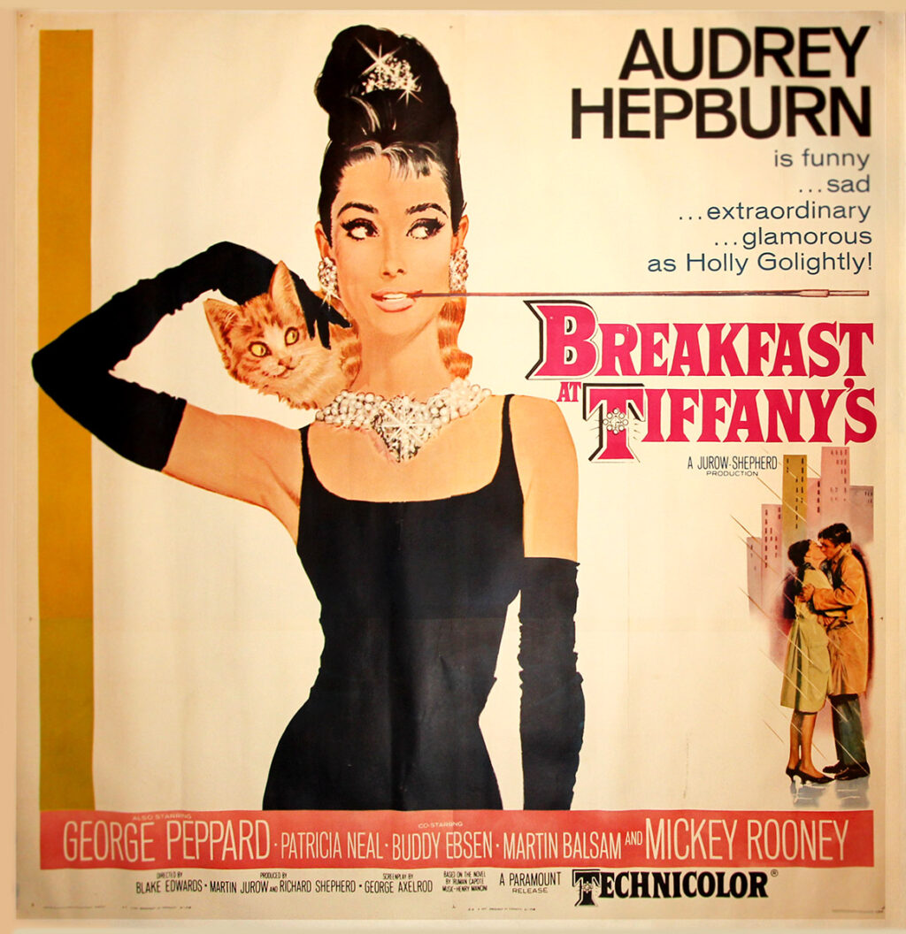 BREAKFAST AT TIFFANY'S (1962) Six sheet poster