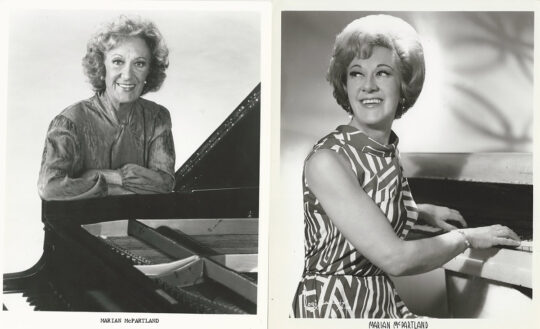 MARIAN McPARTLAND (ca. early-1960s, 1980s) Set of 2 photos