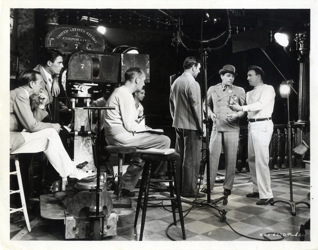 RAOUL WALSH DIRECTING | THE BOWERY (1933) BTS photo