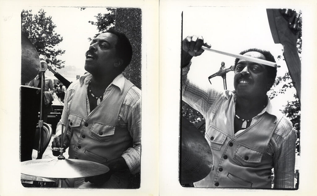 ROY HAYNES PLAYING THE DRUMS (1977) Photo archive