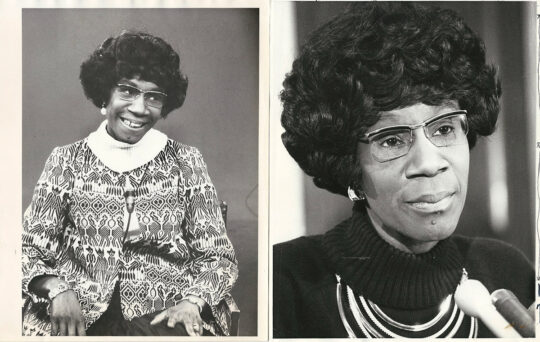 SHIRLEY CHISHOLM (1972) Set of 2 photos