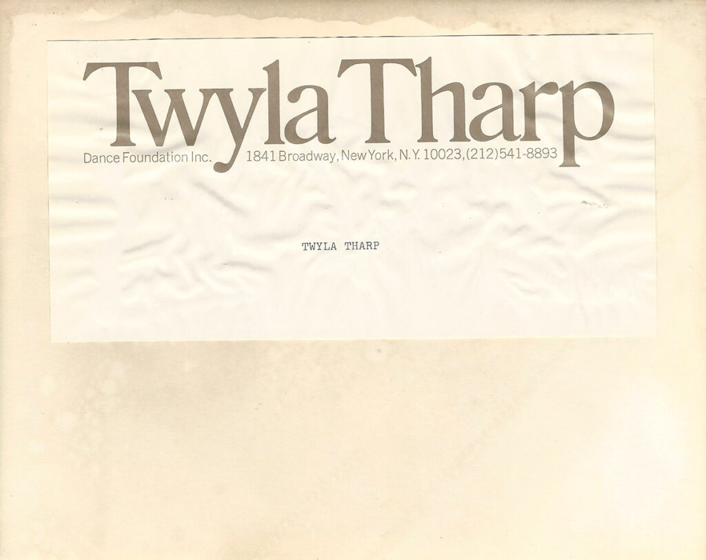 TWYLA THARP (1970s-2000s) Photo archive - Image 4